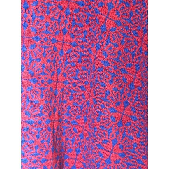 World Market Red & Blue Geometric Patterned Kimono Cardigan O/S NWT - Picture 5 of 9